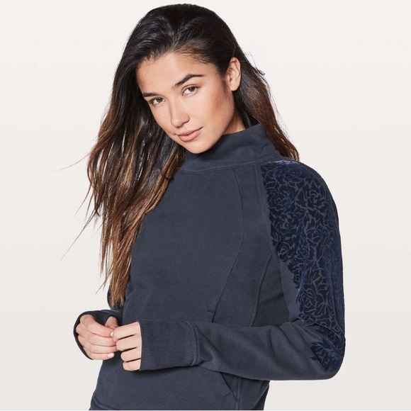 lululemon athletica Tops - navy lululemon floral flock pullover